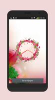 Rose clock live wallpaper screenshot 3