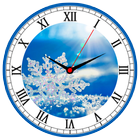 Winter clock live wallpaper-icoon