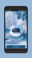 Winter clock live wallpaper poster