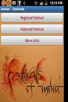 Indian Festivals 2013 poster