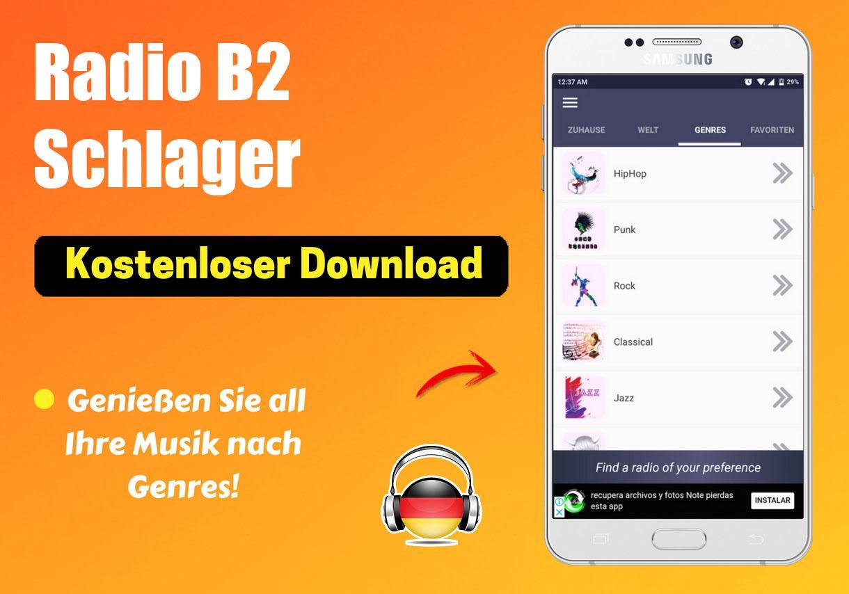 Radio B2 Schlager App DE Kostenlos Online for Android - APK Download