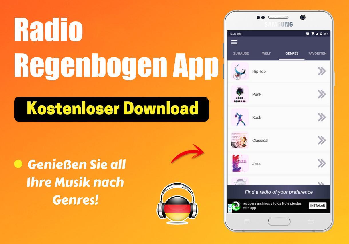 Radio Regenbogen App De Kostenlos Online For Android Apk Download