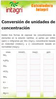 برنامه‌نما Calculadora Intagri عکس از صفحه