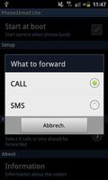 Call and SMS Forwarding Lite captura de pantalla 1