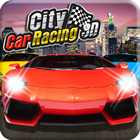 course de voiture jeux 3d icône