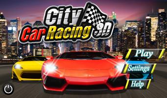 course de voiture jeux 3d Affiche