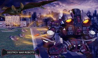 Robot Transforming Flying Bat Attack Robot Games screenshot 1