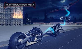Robot Transforming Flying Bat Attack Robot Games screenshot 2
