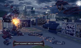 Robot Transforming Flying Bat Attack Robot Games screenshot 3