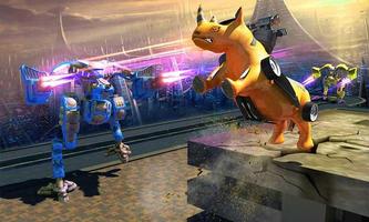 Robot Car Transforming Rhinoceros Wild Rhino Games ภาพหน้าจอ 1
