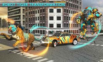 Robot Transforming Wild Tiger  poster