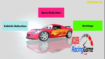 Mcqueen Lightning car racing game 3d Poster