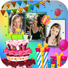 Birthday photo collage (frame) icon