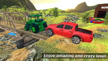 Offroad Tractor Pull Car Sim - Chained Tractor 3D Ekran Görüntüsü 1
