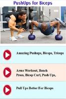 Pushups for Biceps Guide Cartaz