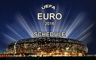 Guide EURO 2016 Schedule plakat