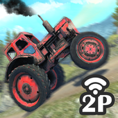 Reise durch die Berge: Offroad Hill Climb Zeichen