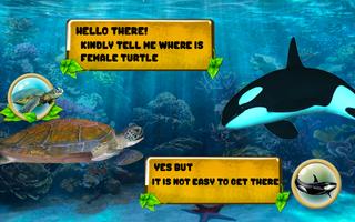 Sea Turtle Simulator2018:Turtle Adventure trò chơi ảnh chụp màn hình 1