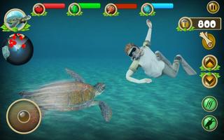 Sea Turtle Simulator2018:Turtle Adventure trò chơi ảnh chụp màn hình 2