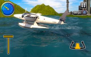 Flying Sea Plane Adventure : Juego de hidroaviones captura de pantalla 2
