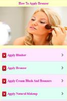 How to Apply Bronzer Guide Affiche