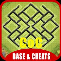 Base & Cheats for CoC Affiche