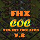 FHX COC V.8 NEW CHEATS icône