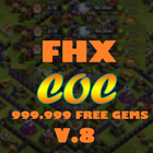 FHX COC V.8 NEW CHEATS أيقونة