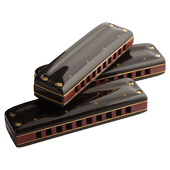 Play harmonica icon