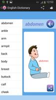 English Visual Dictionary Plakat