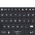 도돌 키보드 테마(Navy n Pink) Zeichen