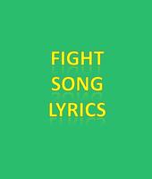 Fight Song Lyrics Cartaz