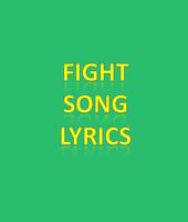 Fight Song Lyrics الملصق