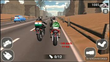 India Vs Pakistan-Moto Bike Race Attacker (BRa) Affiche