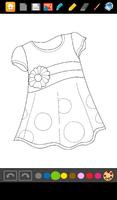 Coloring: Dresses for Girls ảnh chụp màn hình 2