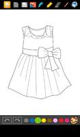 Coloring: Dresses for Girls ảnh chụp màn hình 3