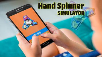 پوستر Fidget Spinner Hand simulator