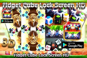 Fidget Cube Lock Screen HD Affiche