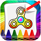 Fidget Spinner Coloring-icoon
