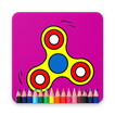 Fidget Spinner Coloring Book For Adult and Kids