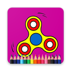 Fidget Spinner Coloring Book For Adult and Kids icône