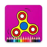 Fidget Spinner Coloring Book For Adult and Kids icon