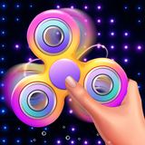Neon Fidget Spinner Simulator icono