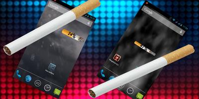 Battery Cigarette Widget-poster