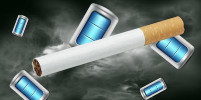 Widget Battery Cigarette Affiche