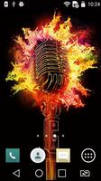 Scorching microphone live wp Affiche
