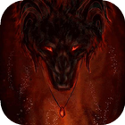 Fiery wolf live wallpaper icon