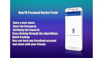 New FB Password Hacker Prank Plakat
