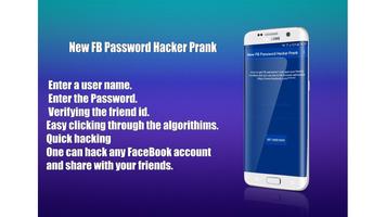 New FB Password Hacker Prank capture d'écran 1