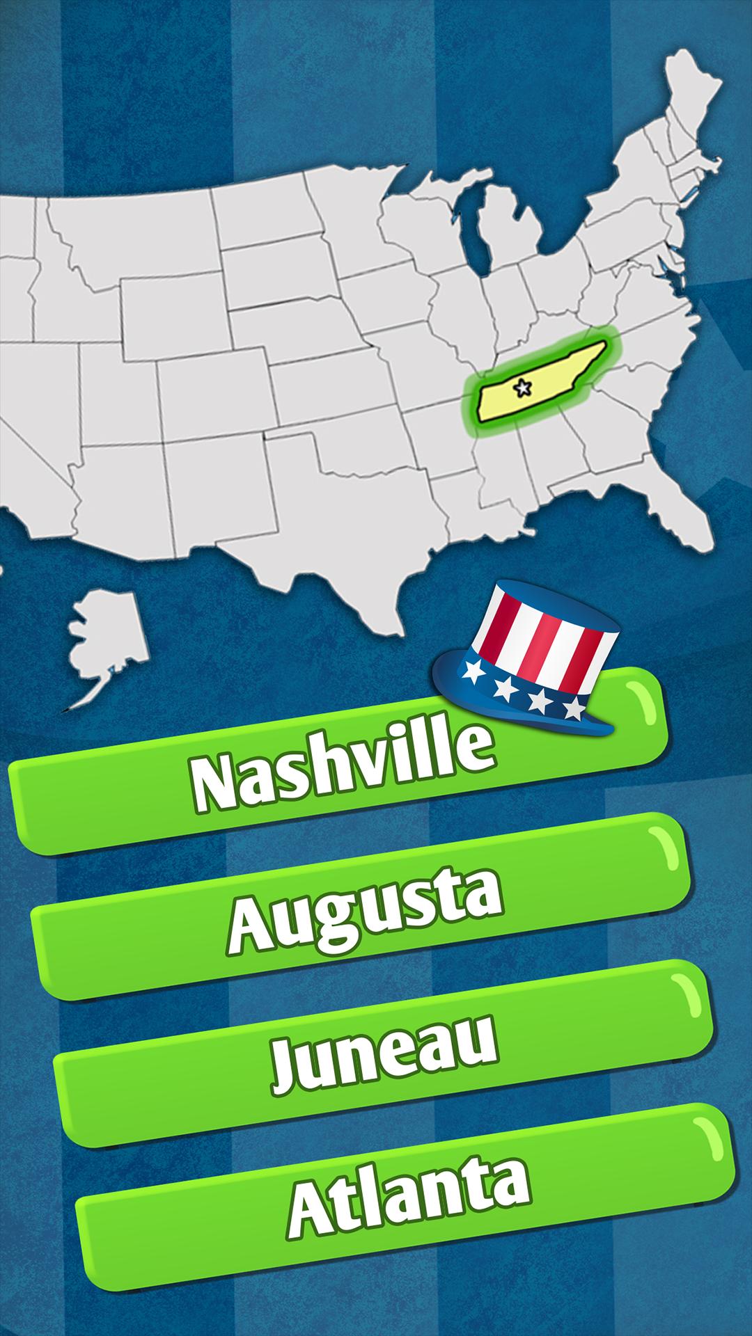 50 Us States And Capitals Quiz State Capitals Game Apk For Android Download